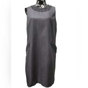 Ann Taylor LOFT gray sleeveless dress